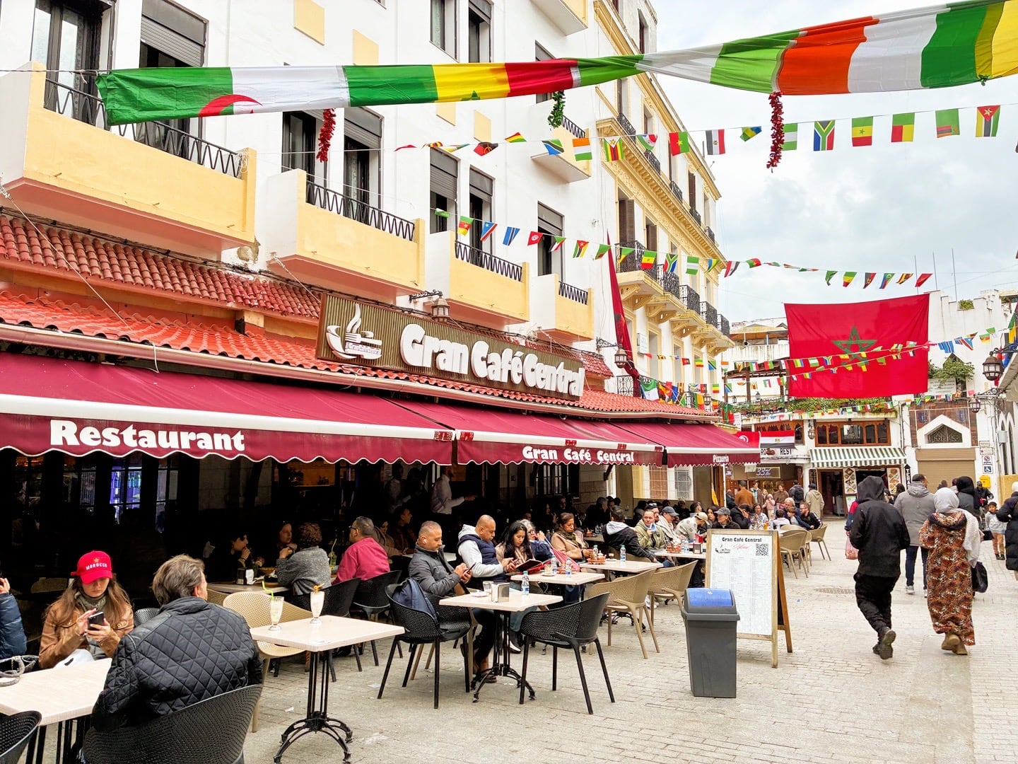 cafe in Tangier square