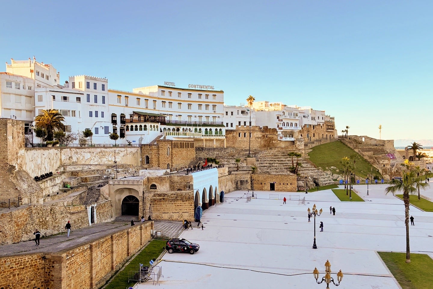 Tangier Corniche and historic buildings