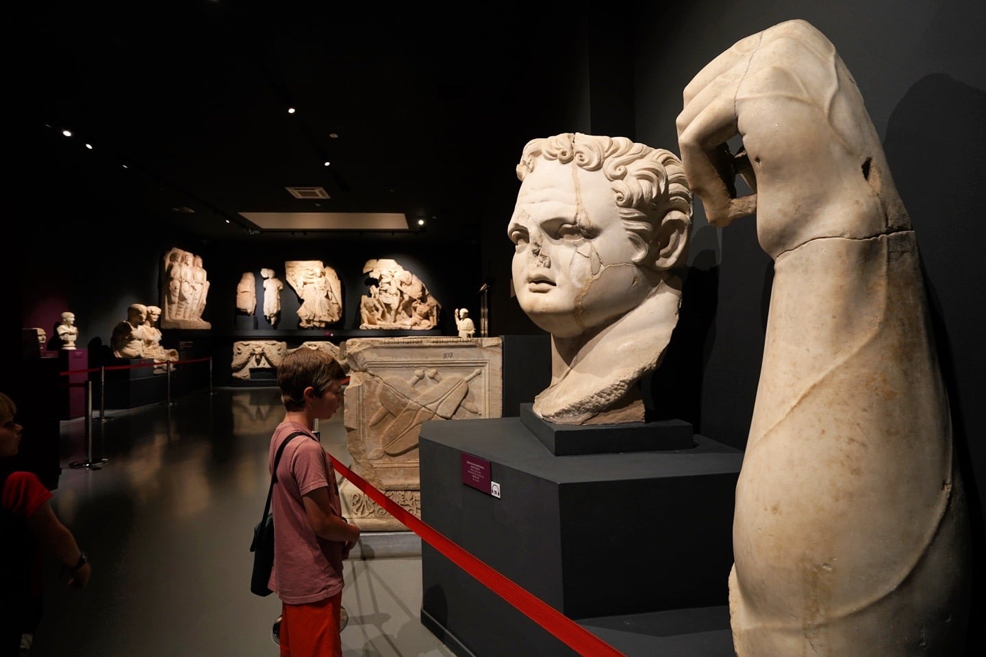artifacts at Ephesus Archeological Museum in Selcuk Turkey