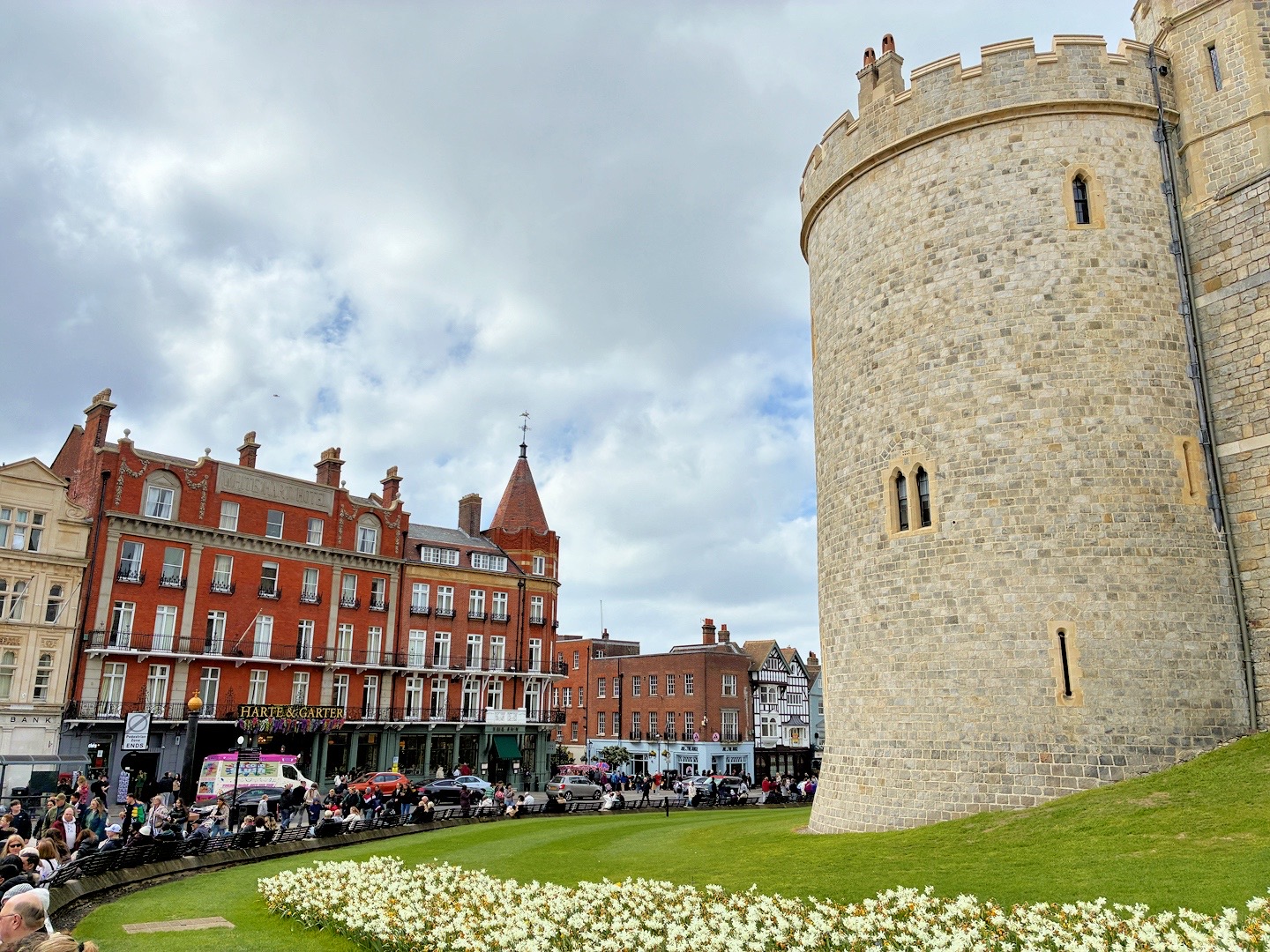 ramparts of Windsor Castle in Windsor UK