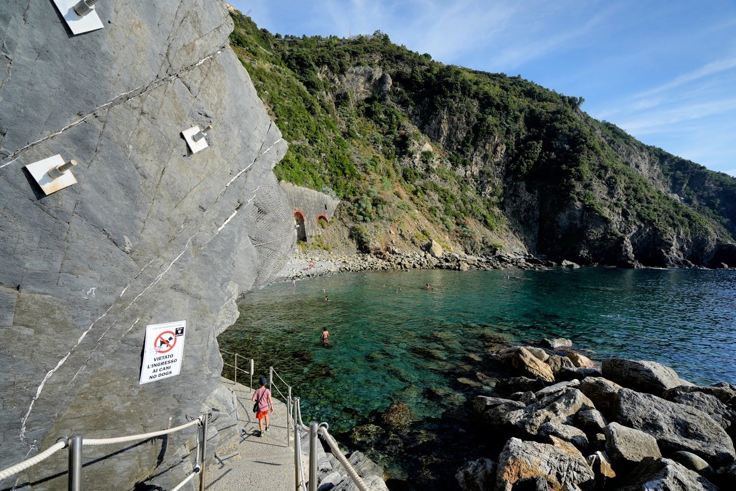 Riomaggiore Fossola Beach Cinque Terre Italy