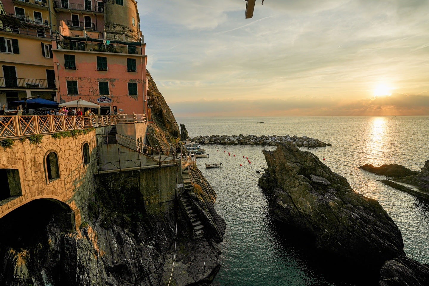 Manarola harbor