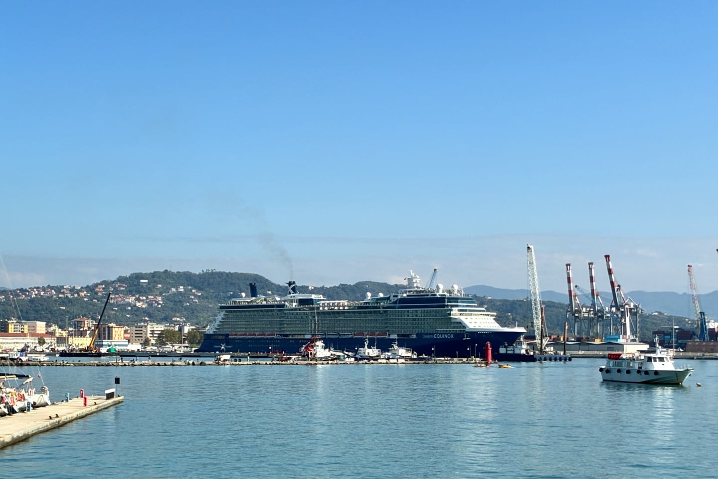 cruise ship in La Spezia