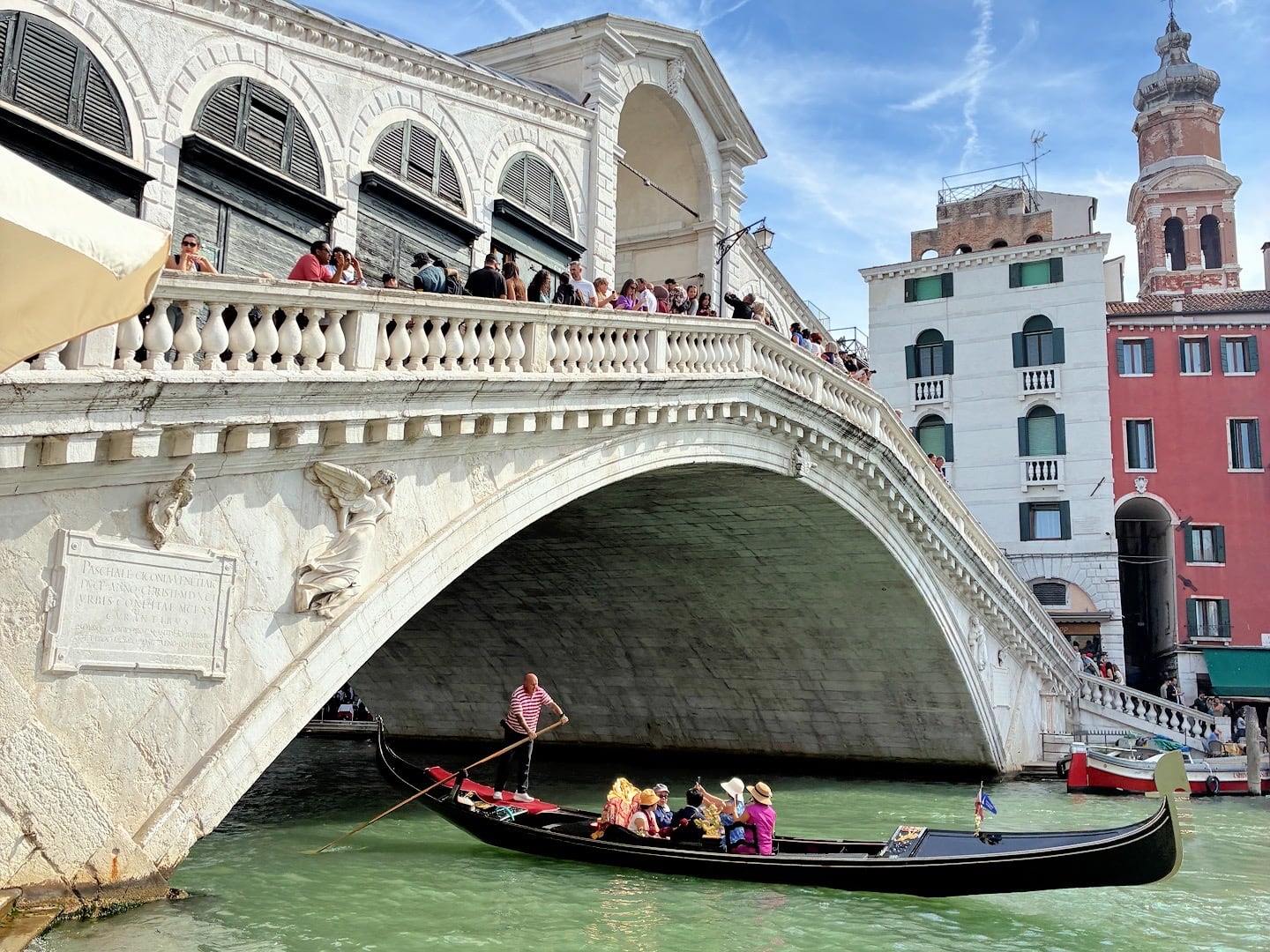 Rialto Bridge and gondola two of the top attractions in Venice